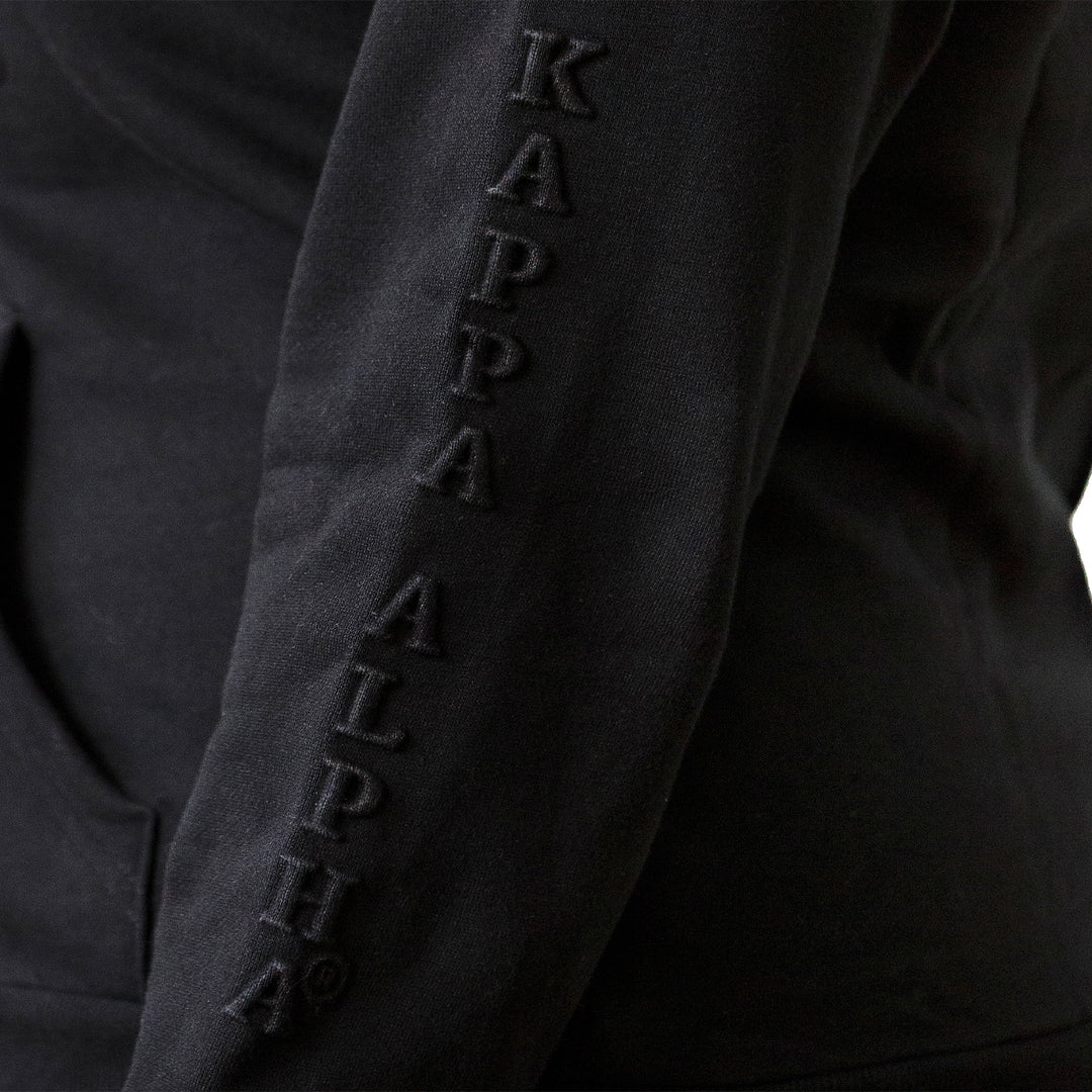 AKA Midnight Embossed Zip Hoodie