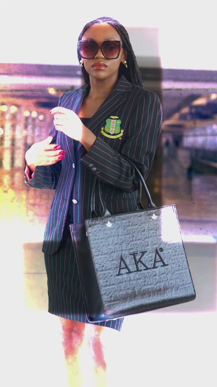 AKA Raised Stitch Rolling Duffle