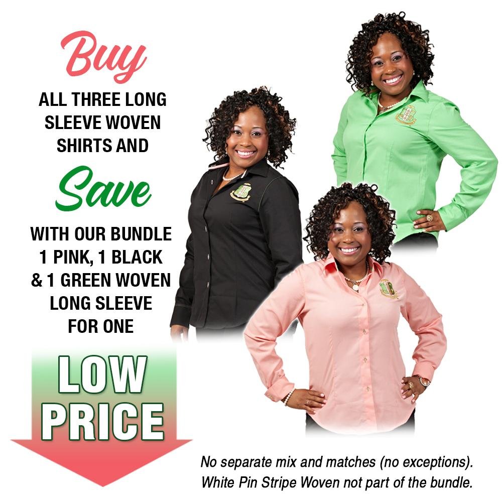 3 Woven Long Sleeve Shirt Bundle - RealGreek.com
