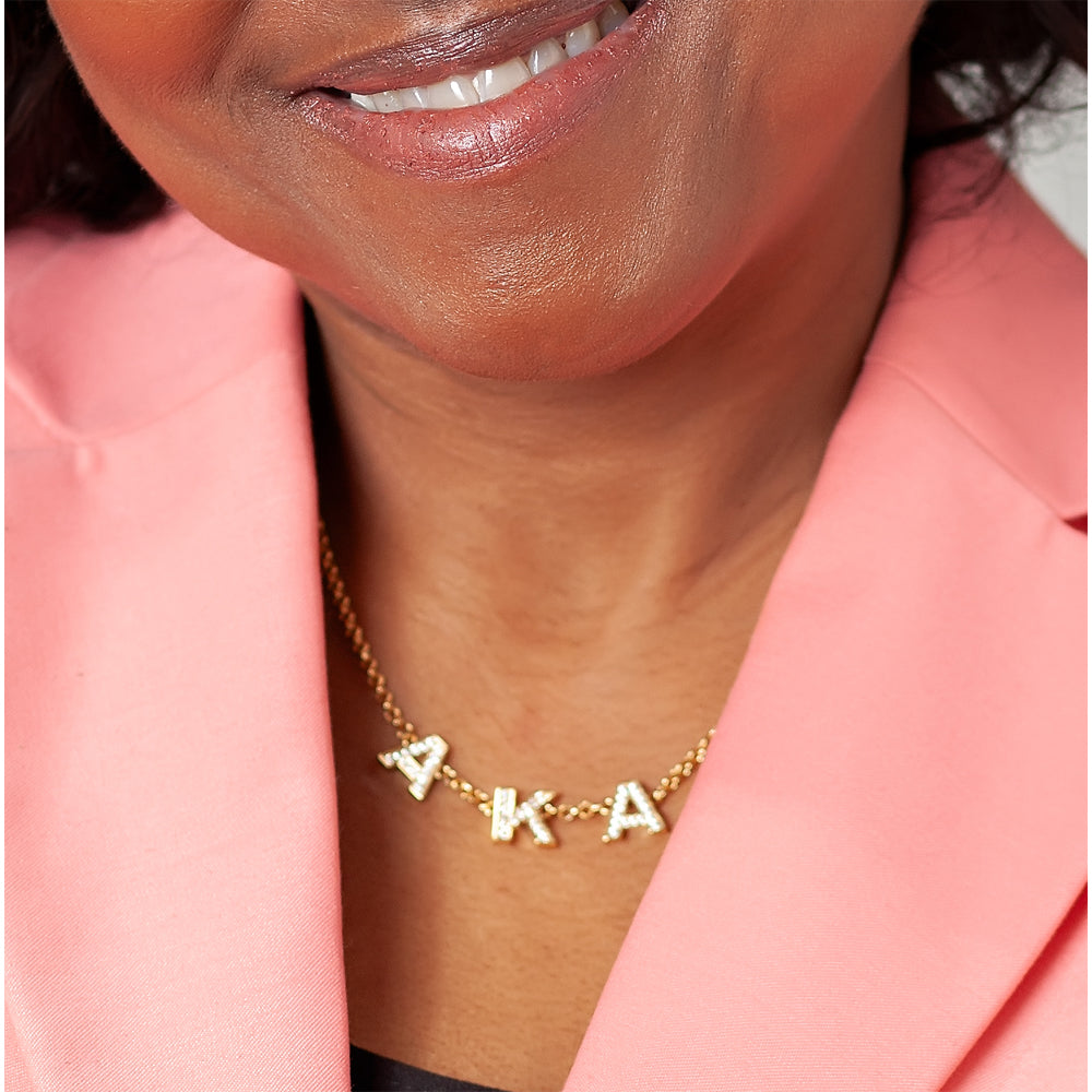 AKA Letters Neck 2 GOld