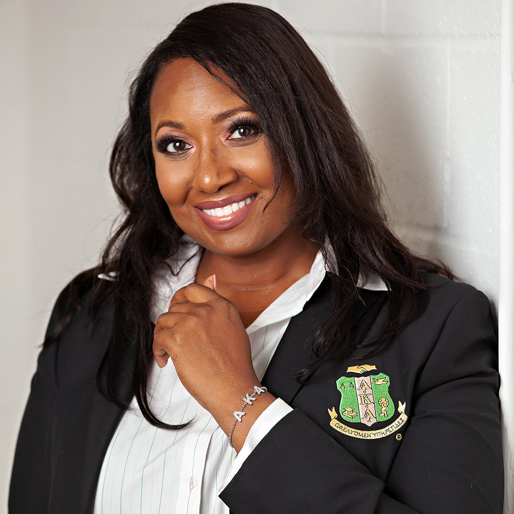 AKA Letters Bracelet (Rhodium) 1