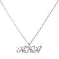 AKA Script Necklace-Silver