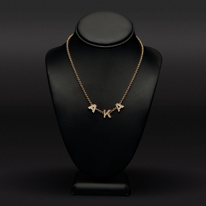 AKA Letters Necklace (Gold) 1