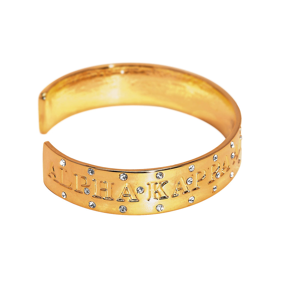 Alpha Kappa Alpha Cuff Bracelet (Gold) 1