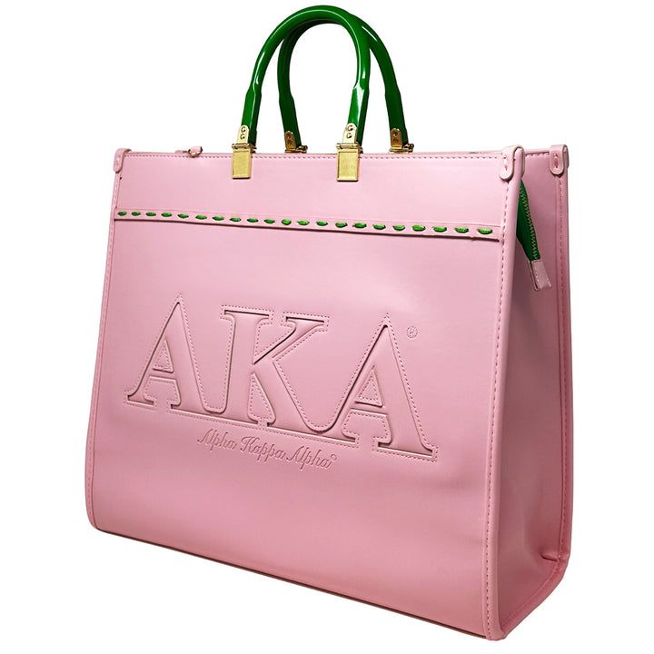 Pink Raised AKA Embossed Stitch Tote