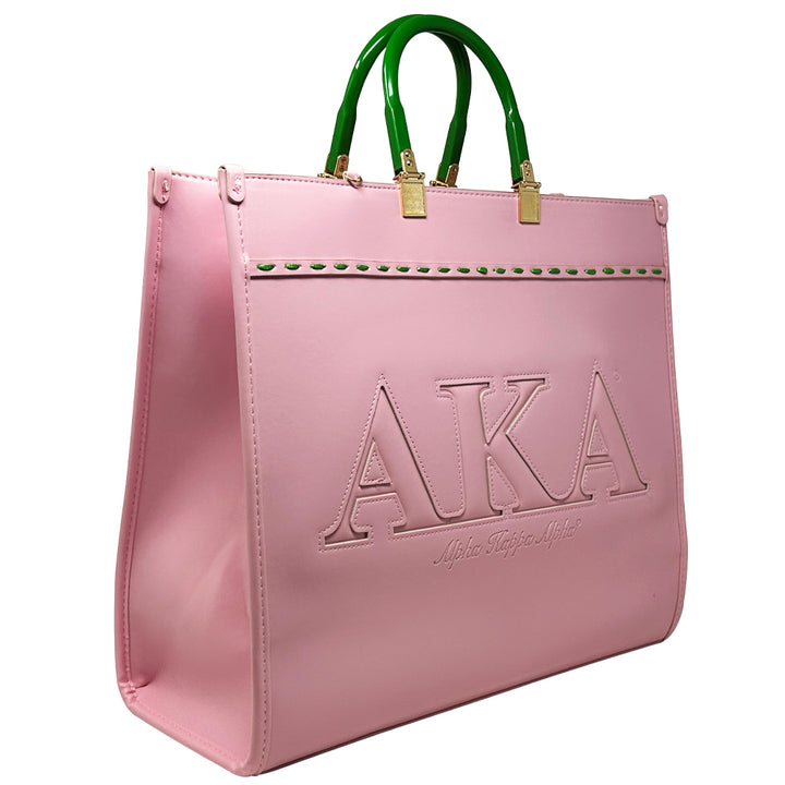 Pink Raised AKA Embossed Stitch Tote