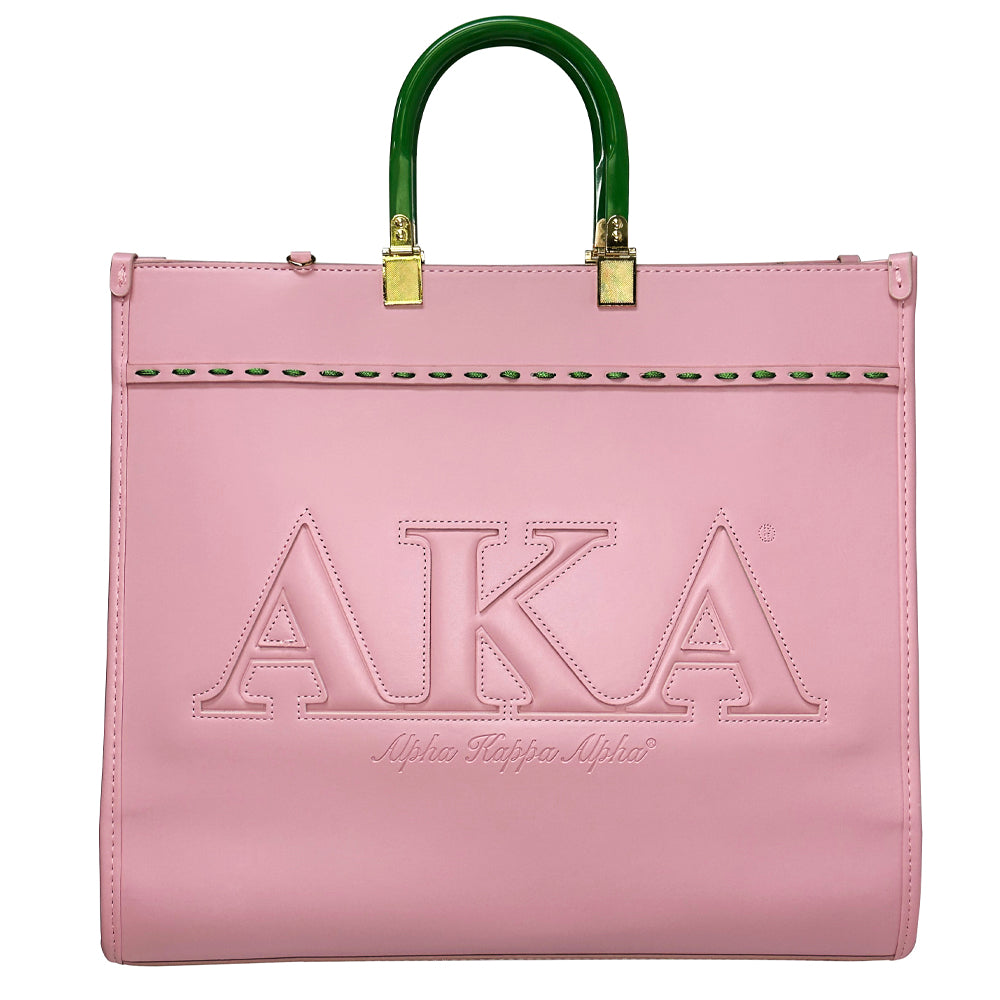 Pink Raised AKA Embossed Stitch Tote