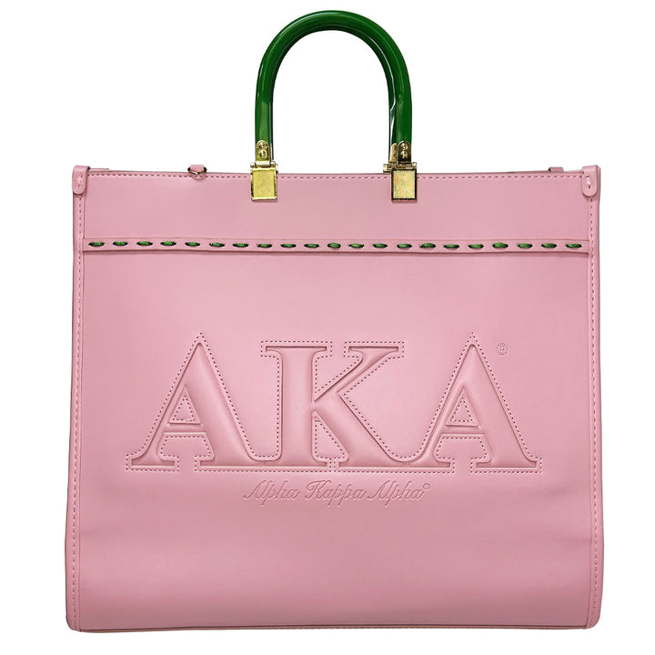 Pink Raised AKA Embossed Stitch Tote
