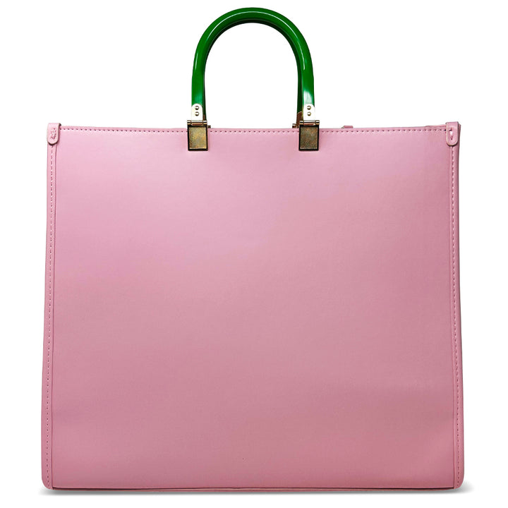 Pink Raised AKA Embossed Stitch Tote