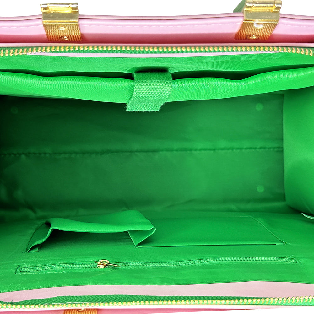 Pink Raised AKA Embossed Stitch Tote