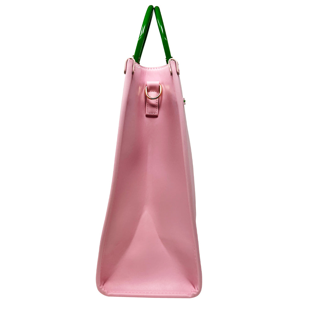 Pink Raised AKA Embossed Stitch Tote