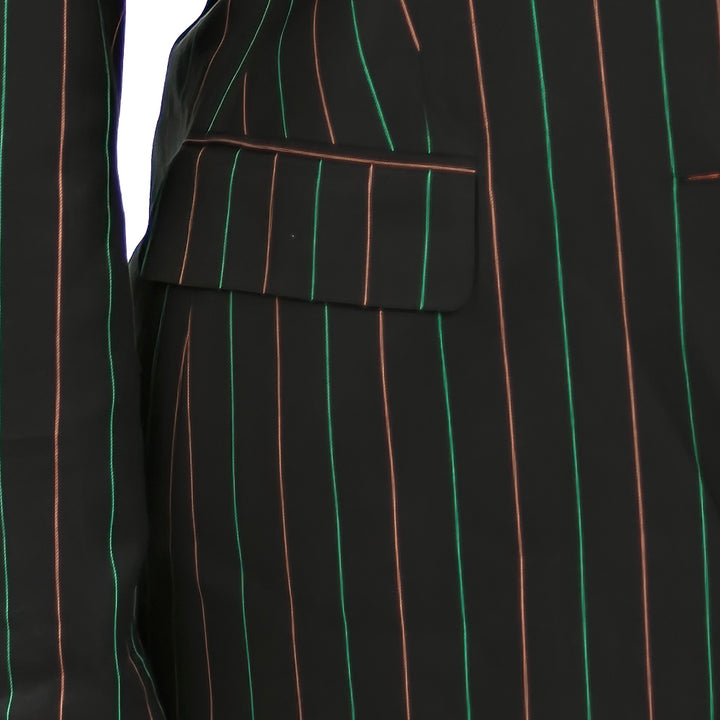 AKA Black Pinstripe Blazer