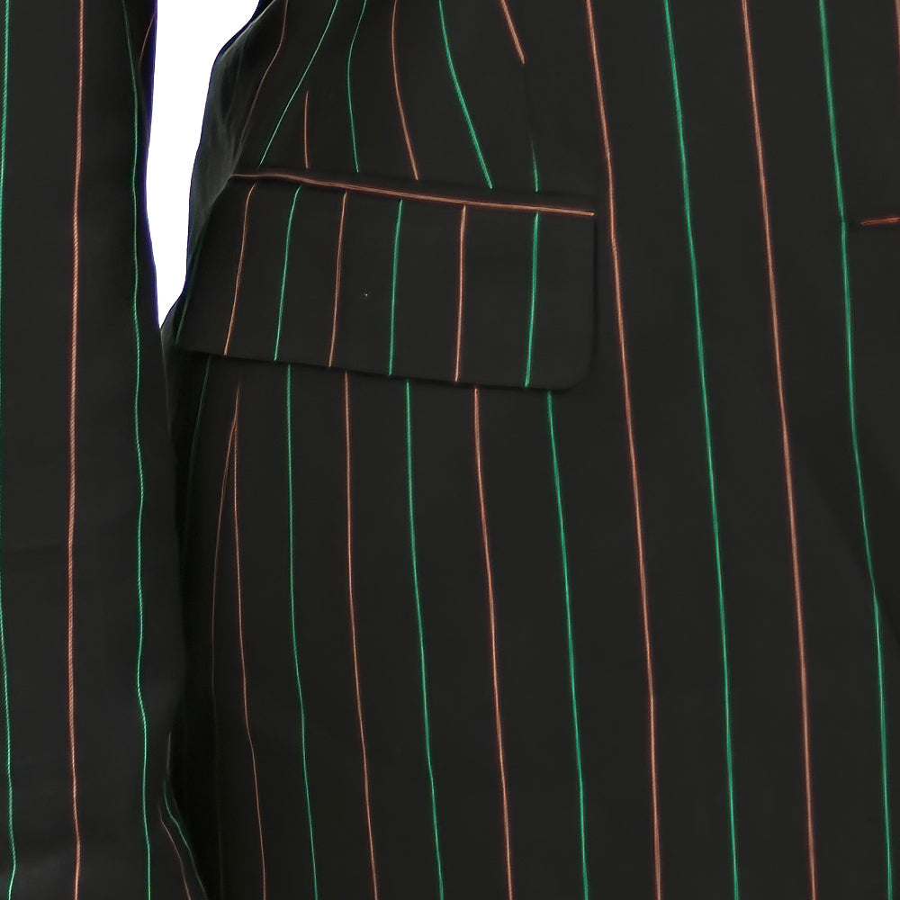 AKA Black Pinstripe Blazer