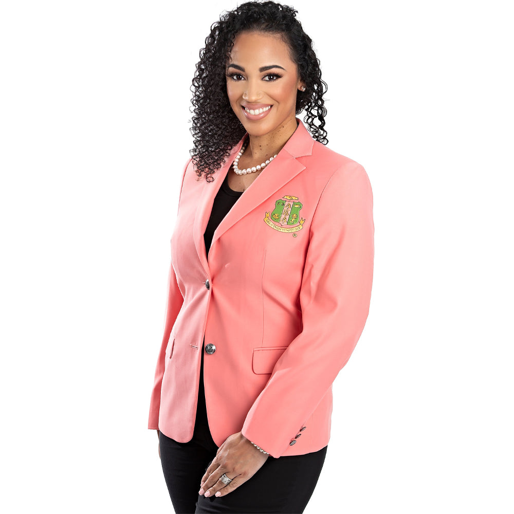 Chic Pink Blazer Coat  Blazer outfits for women, Pink blazer coat