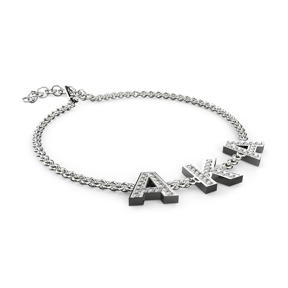 Alpha Bracelets Lettering Alpha Kappa Alpha Bracelets | Aka20pearls.com Bracelets - RealGreek.com