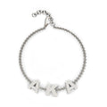 AKA Letters Bracelet (Rhodium)